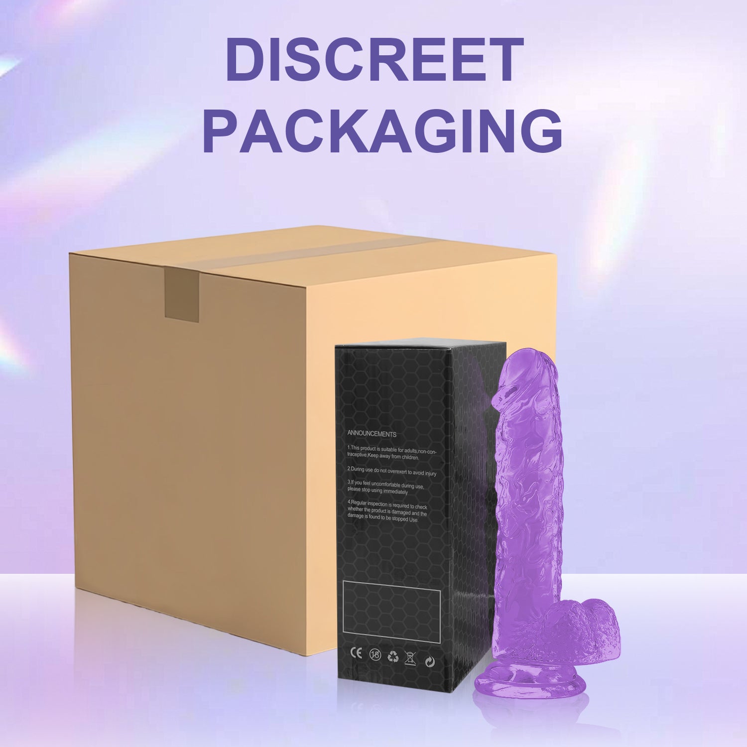 Dildo toy for women size from15cm/5.90in to 28cm/11in—Purple