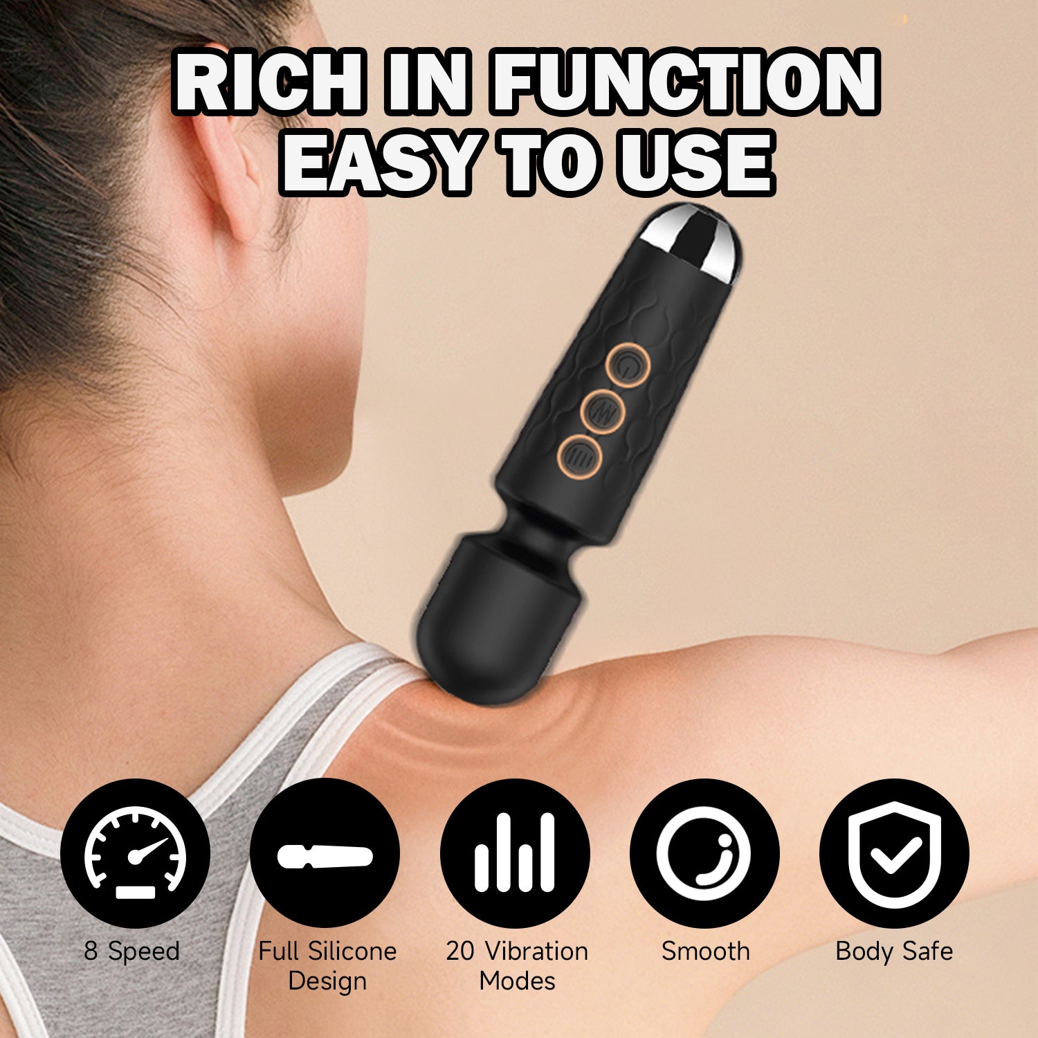 Small Rechargeable Body Massager