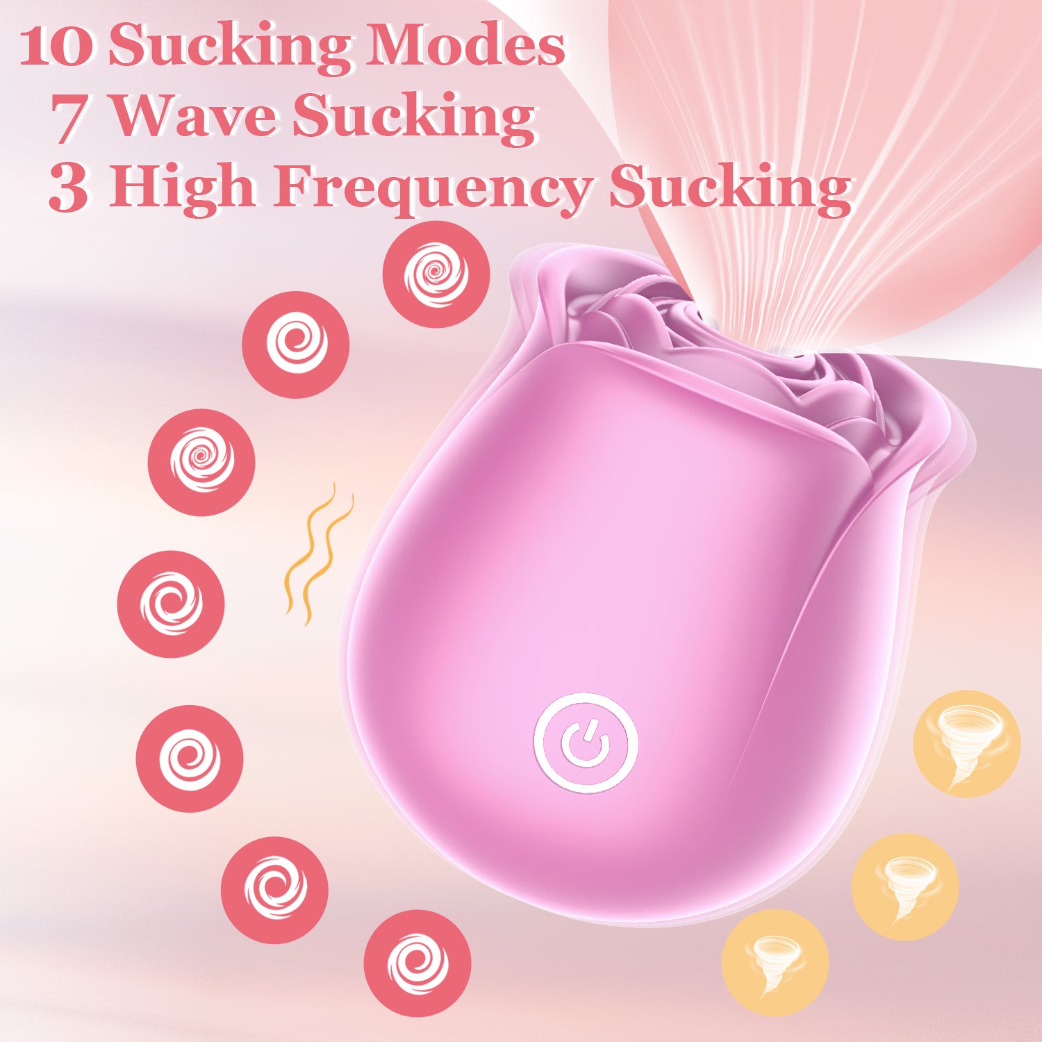 Rose Sex Toy for Women-Rose Sucking Vibrator