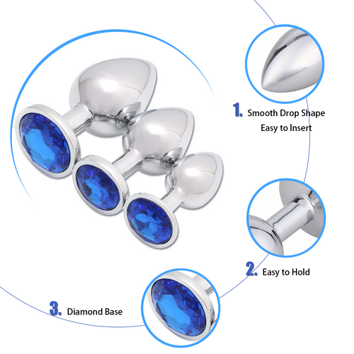 3-Piece Luxury Anal Plug Set