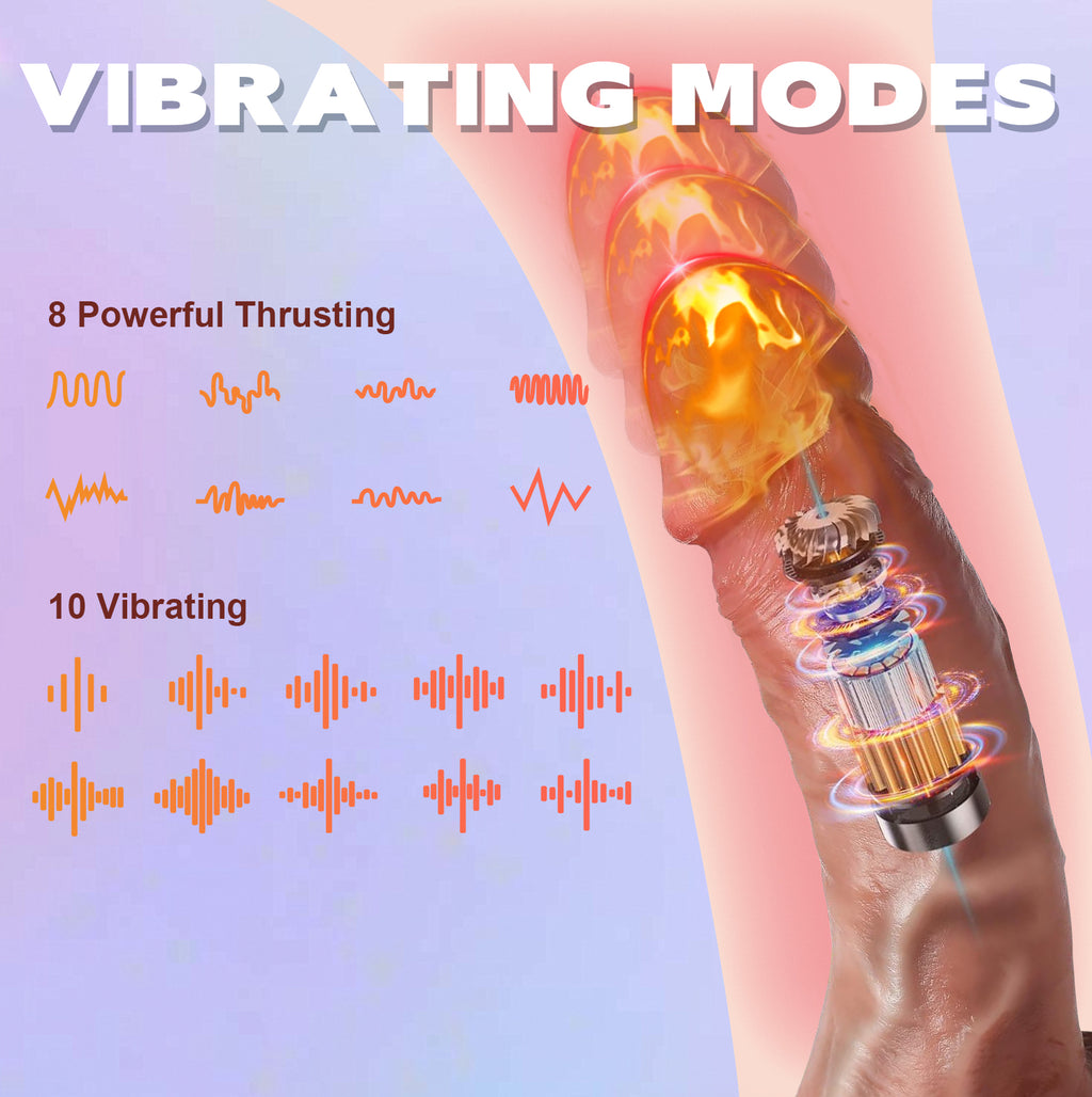 Thrusting Dildo Vibrator Sex Toys