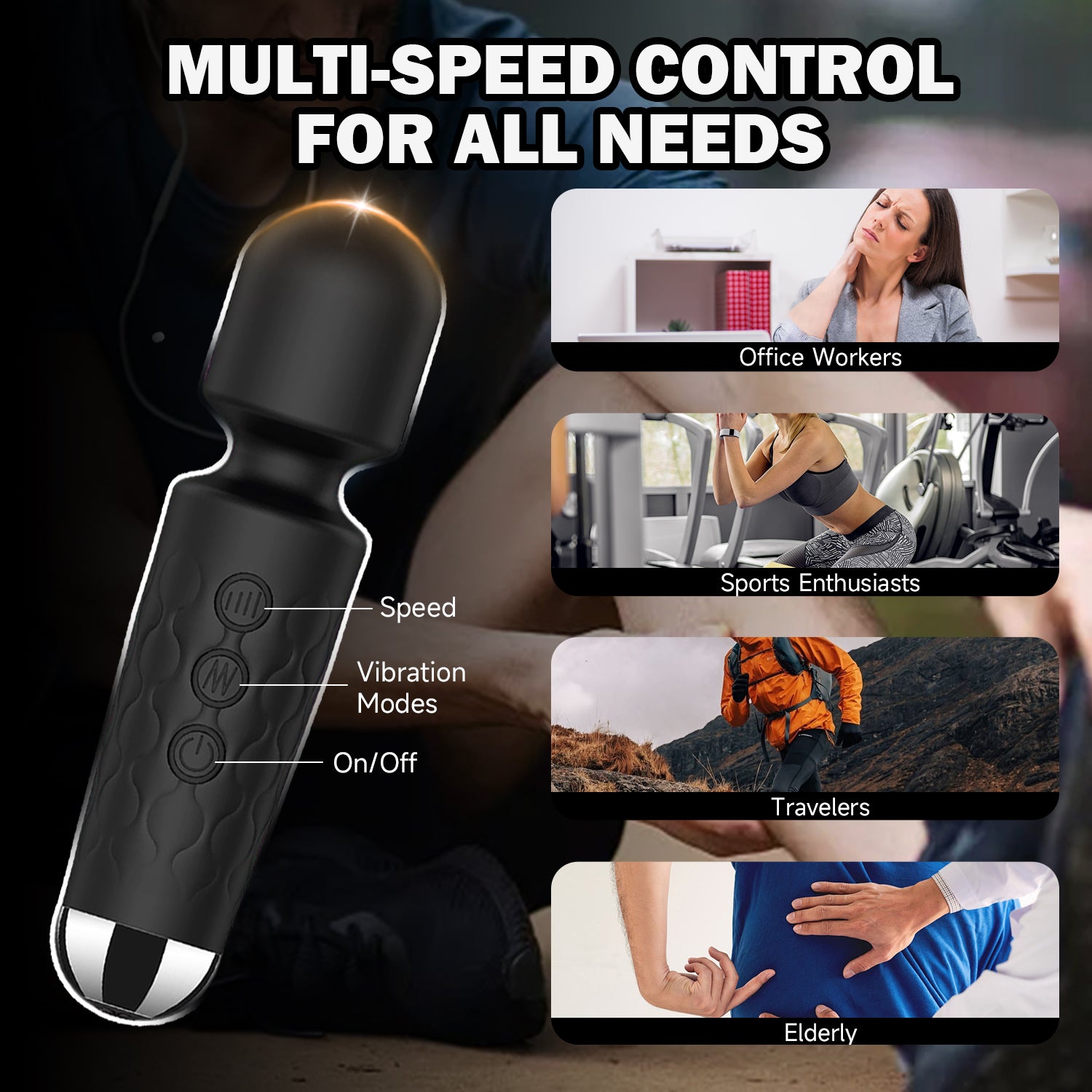 Small Rechargeable Body Massager