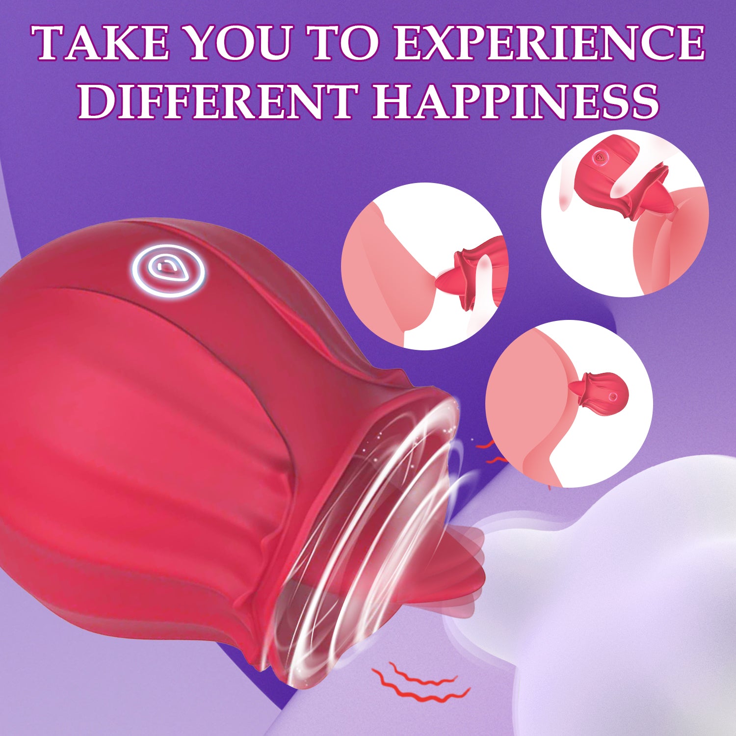 Tongue Rose Toy Clitoral Vibrator
