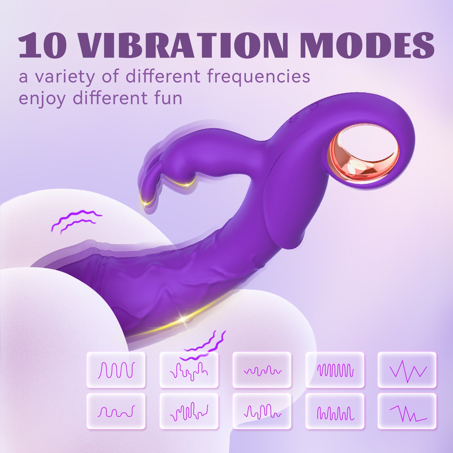 Thrusting Rabbit Vibrator  for Women