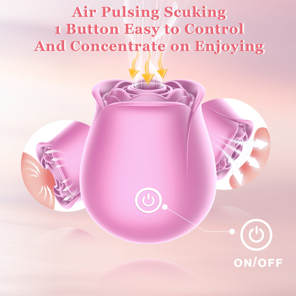 Rose Sex Toy for Women-Rose Sucking Vibrator