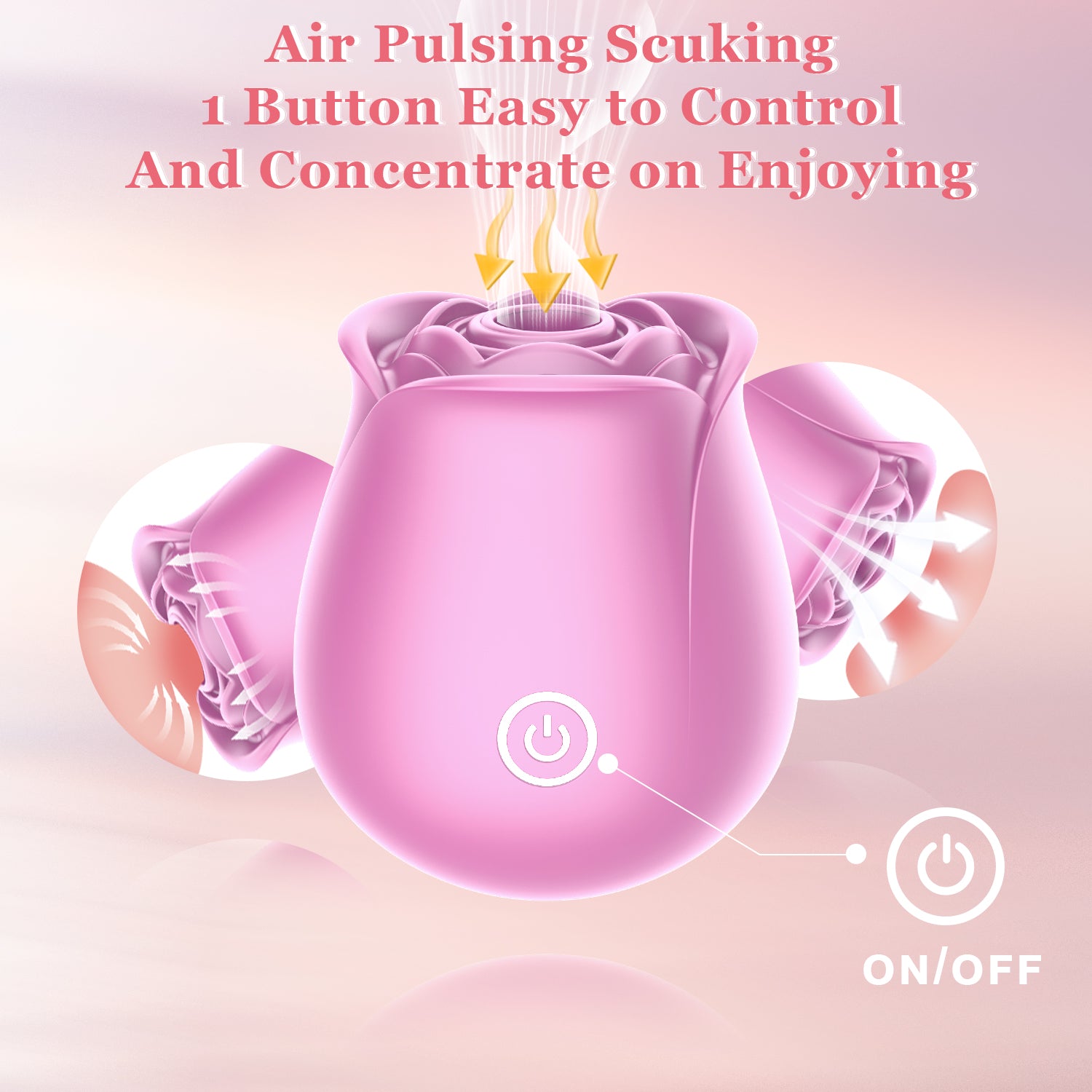 Rose Sex Toy for Women-Rose Sucking Vibrator