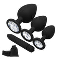 4PCS Silicone Jeweled Anal Trainer Set