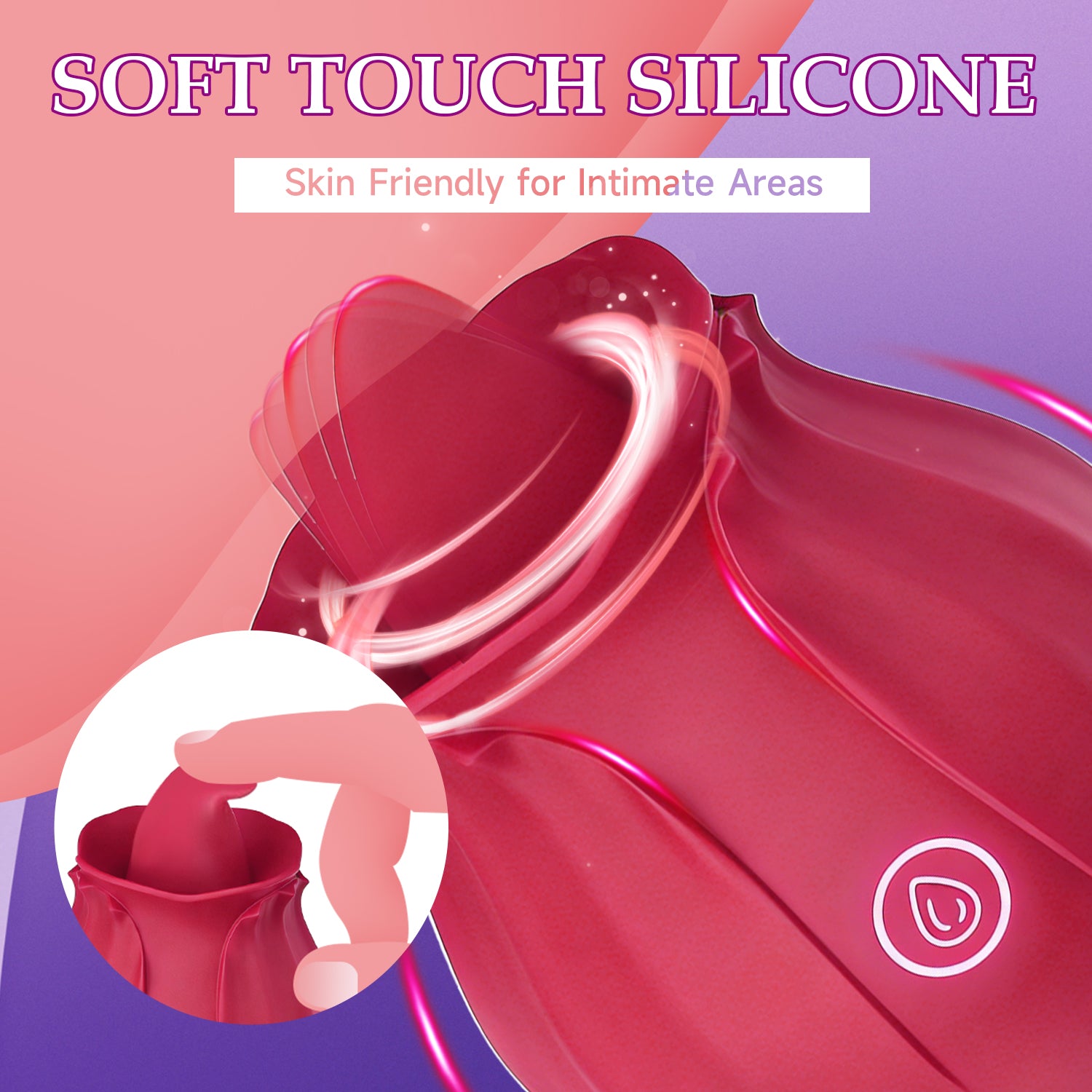 Tongue Rose Toy Clitoral Vibrator