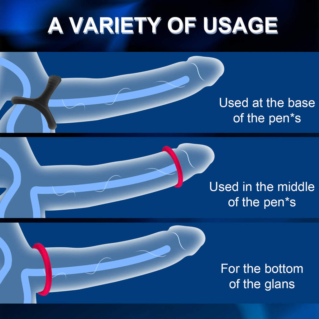 7 Pcs Penis Ring Set Silicone