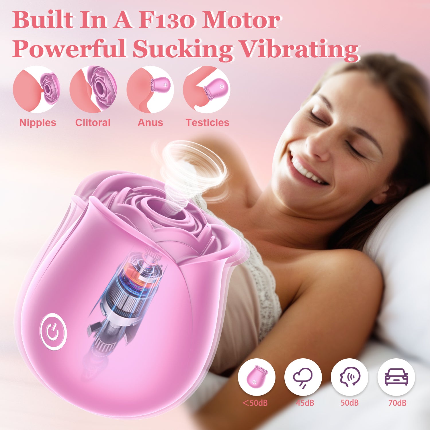 Rose Sex Toy for Women-Rose Sucking Vibrator