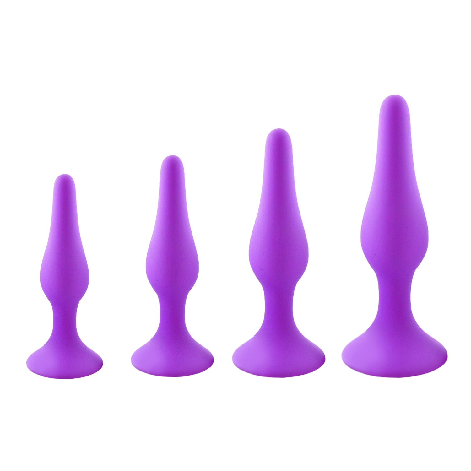 Set of 4 Silicone Trainer Butt Plug
