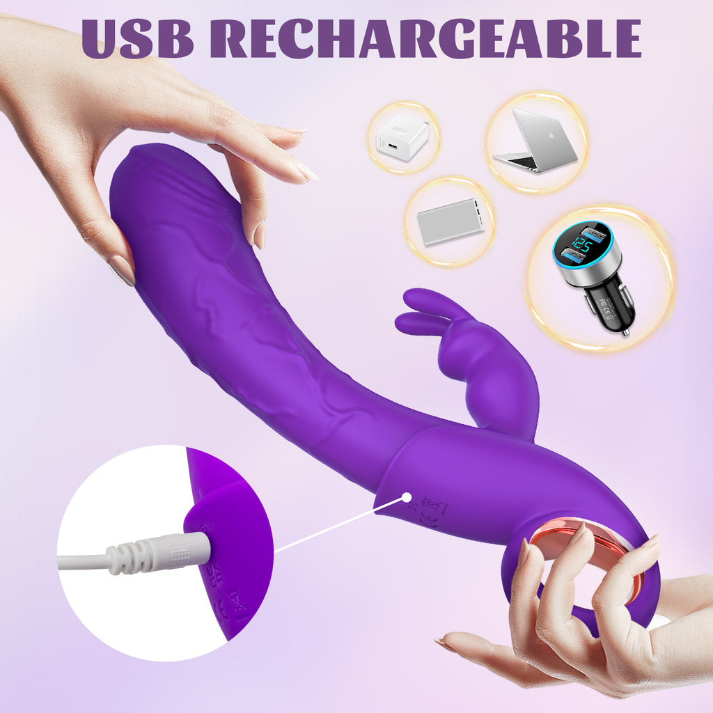 Thrusting Rabbit Vibrator  for Women