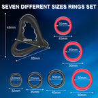7 Pcs Penis Ring Set Silicone