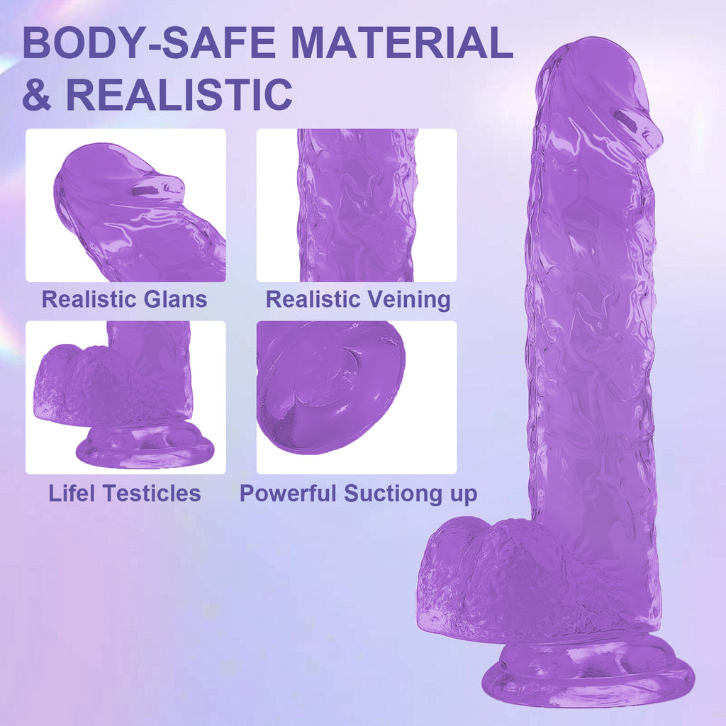 Dildo toy for women size from15cm/5.90in to 28cm/11in—Purple
