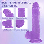 Dildo toy for women size from15cm/5.90in to 28cm/11in—Purple
