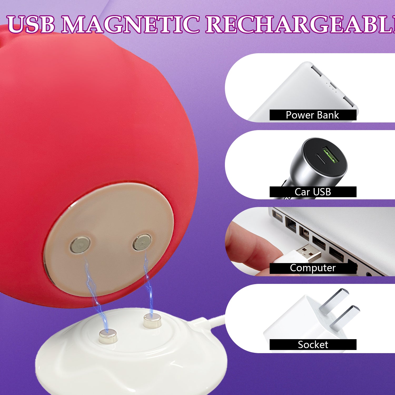 Tongue Rose Toy Clitoral Vibrator