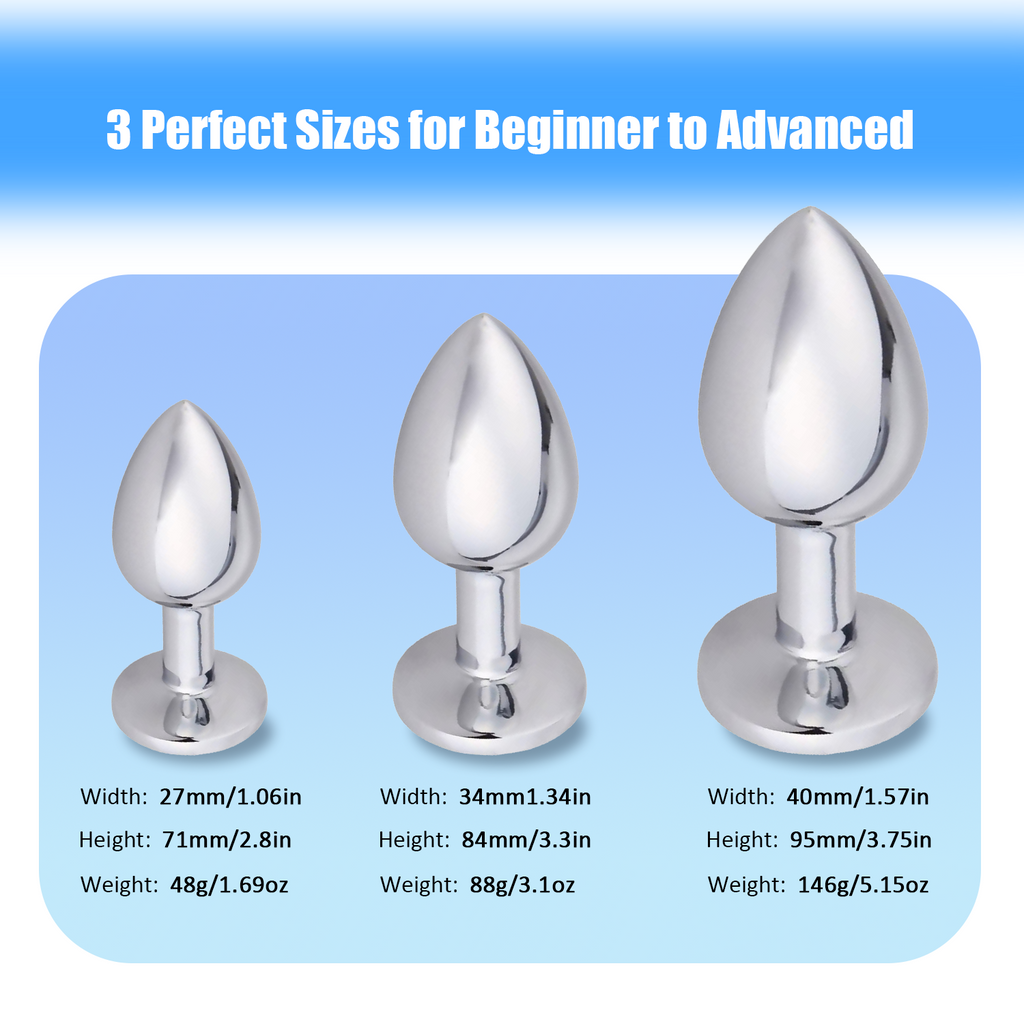 3-Piece Luxury Anal Plug Set