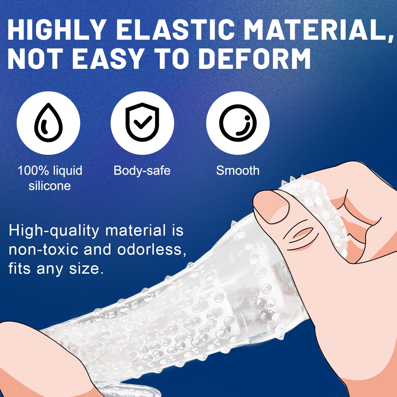 5Pcs Silicone Penis Extender Sleeve