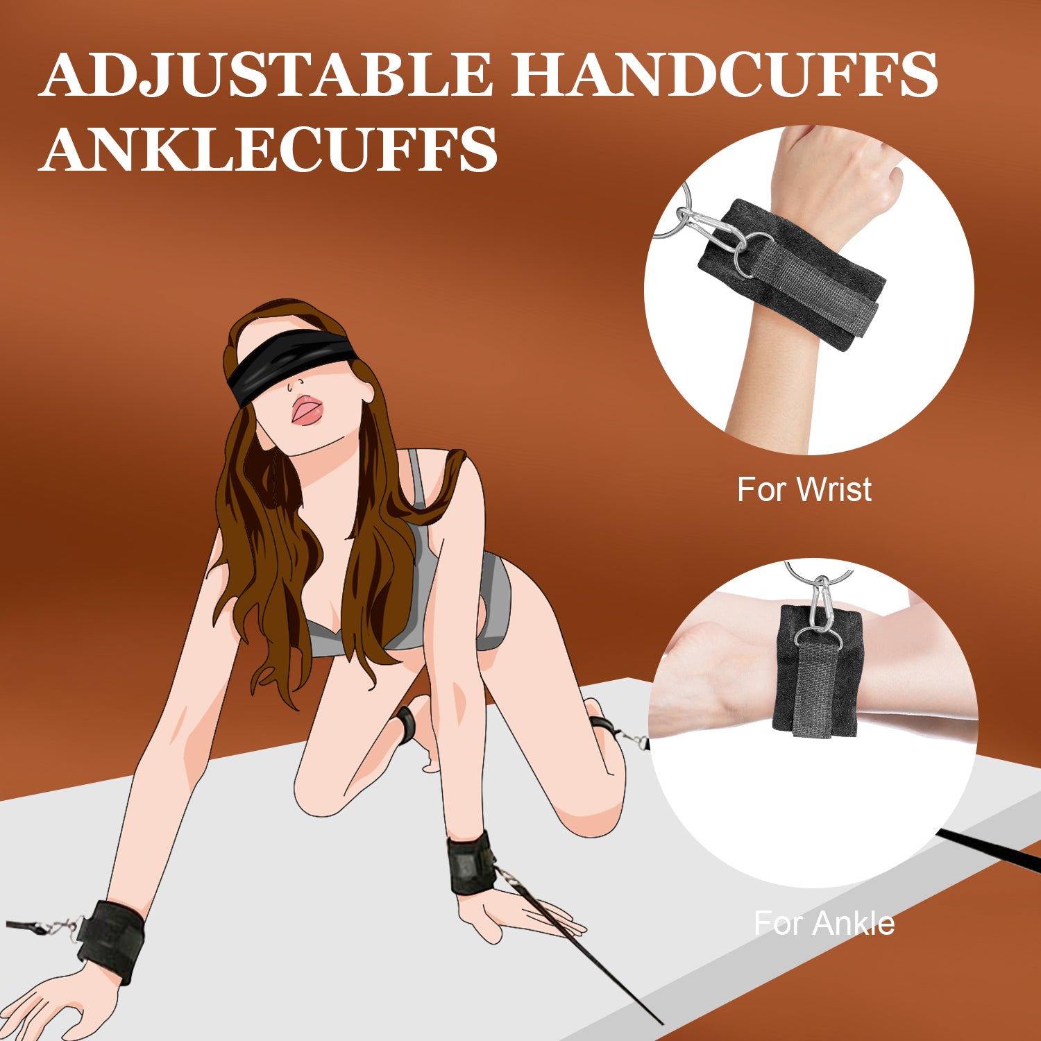 Bondage Sex Toys-Bed Sex Straps Set