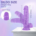 Dildo toy for women size from15cm/5.90in to 28cm/11in—Purple