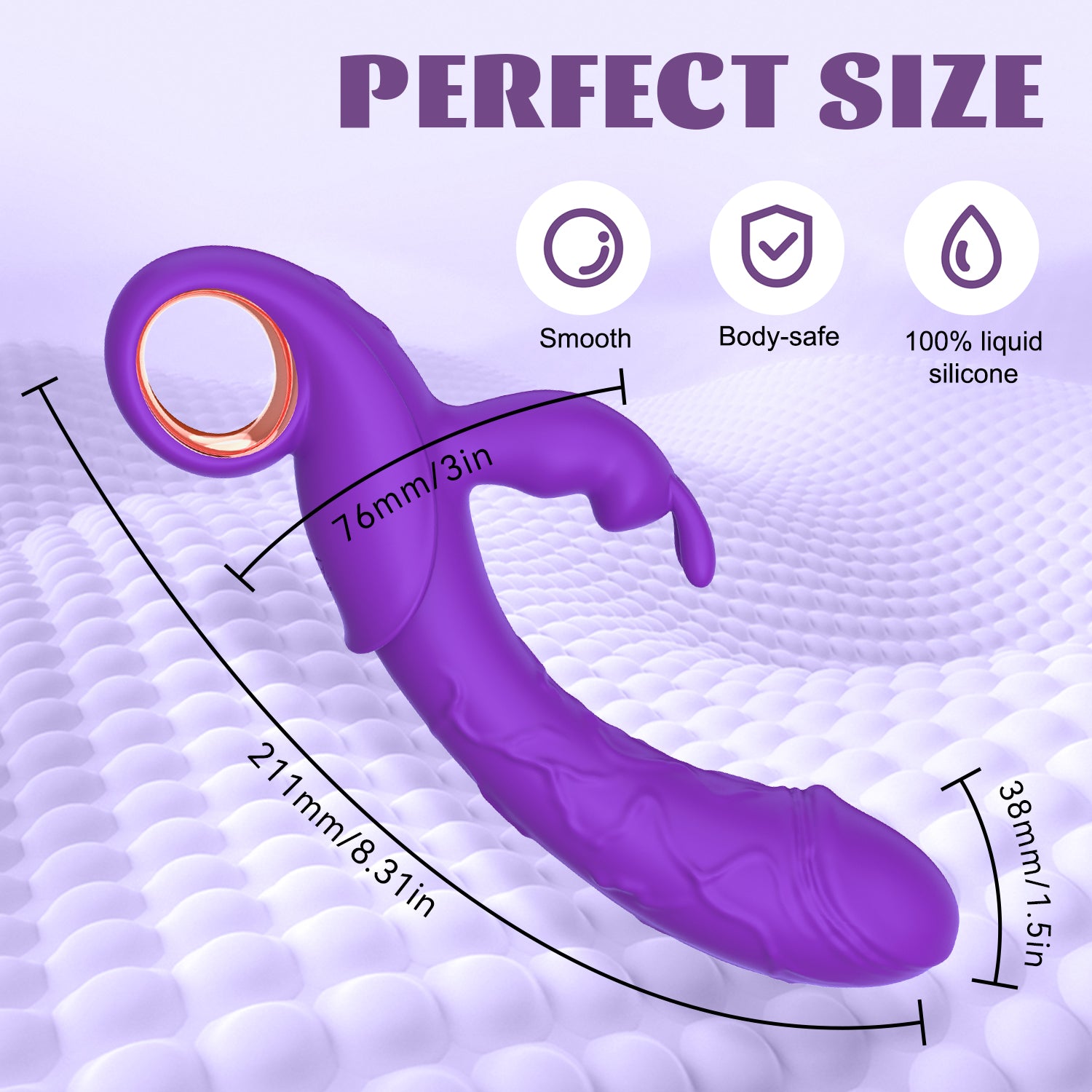 Thrusting Rabbit Vibrator  for Women