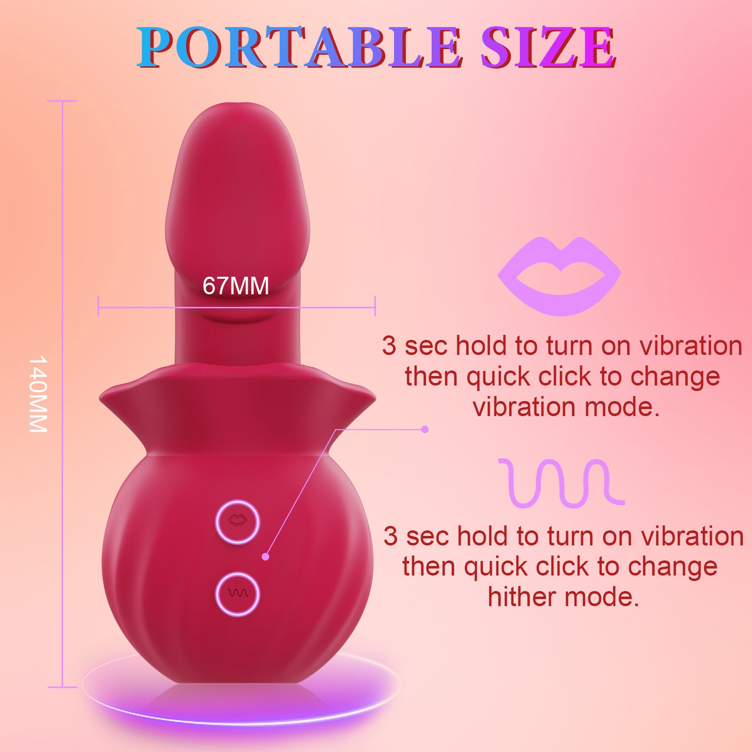 Buckling and Sucking Vibration Rod Sex Toys