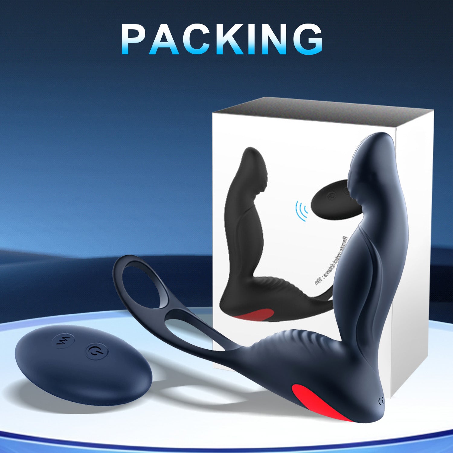 Thrusting Prostate Massager Anal Plug Male Vibrato
